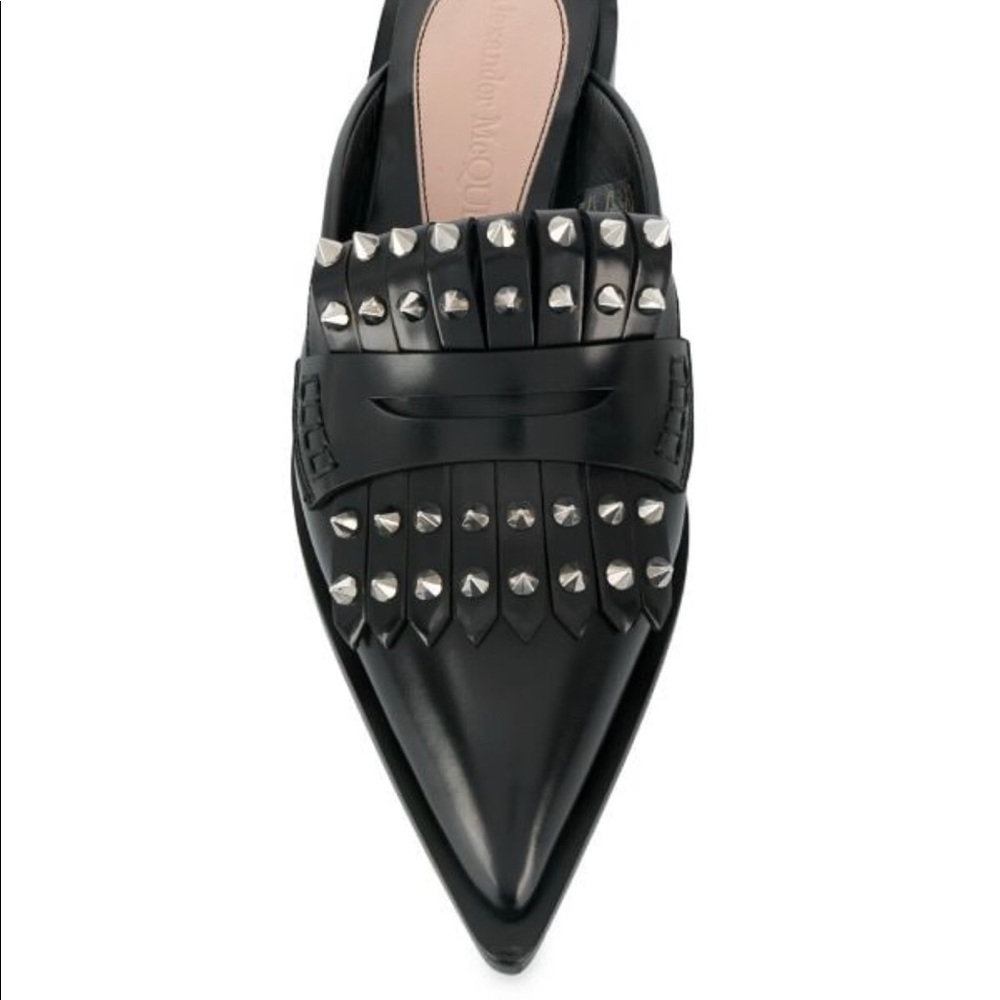 Alexander McQueen Kiltie studded mules